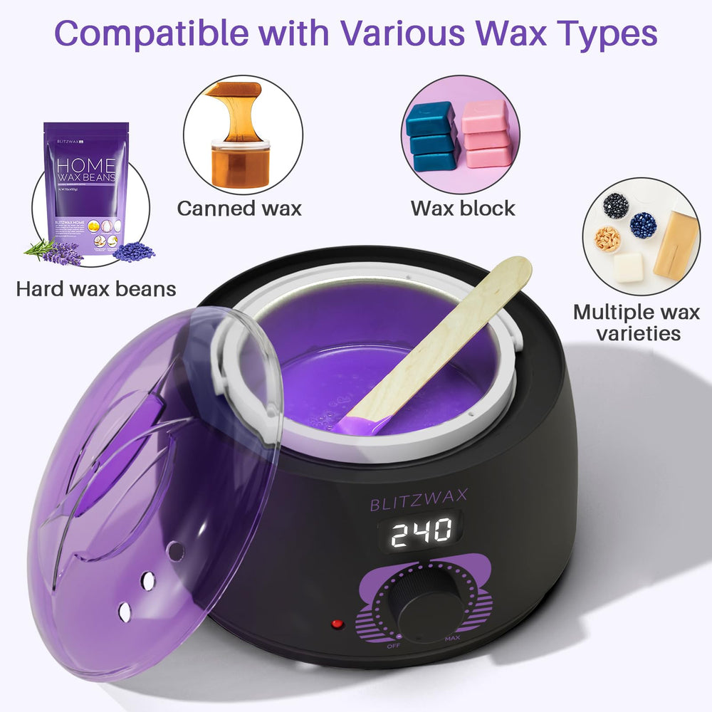 BLITZWAX blitzwax-fast-heating-wax-warmer speeds up waxing sessions.