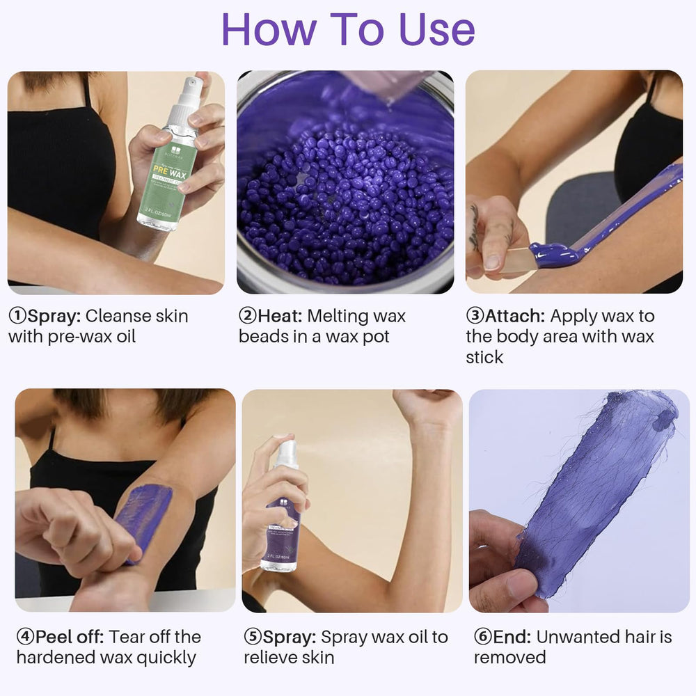 BLITZWAX Lavender at-home salon concept indicates professional results at home