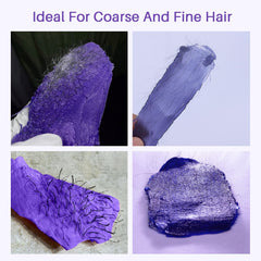 BLITZWAX Lavender hard wax beads texture close-up highlighting pliable, flexible consistency for comfortable removal