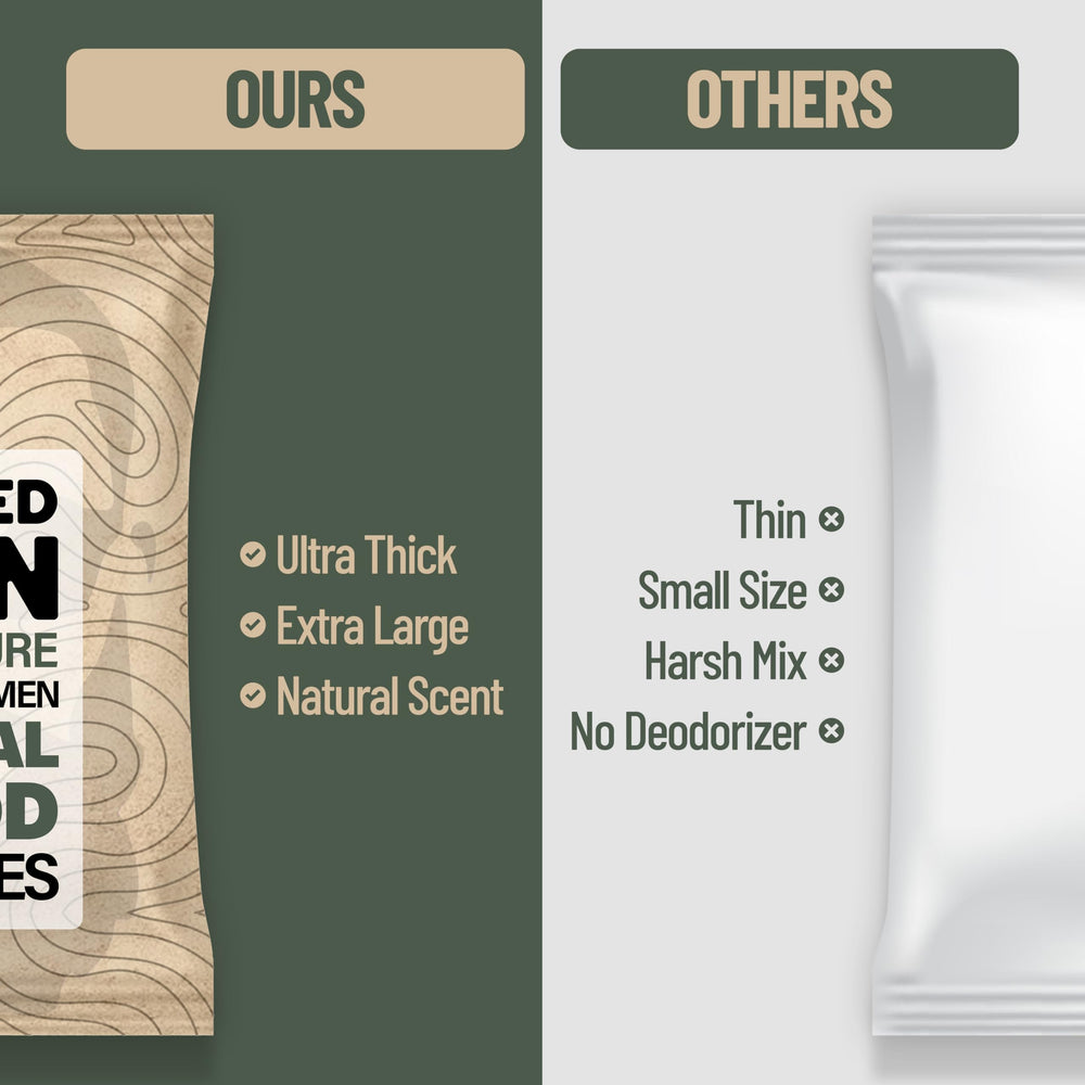 BLKSMITH Refined Man Wipes extra-large wipe close-up for thorough post-workout cleanse.