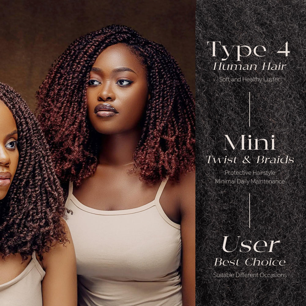 BLL Afro Kinkys bulk hair length color options for versatile styles