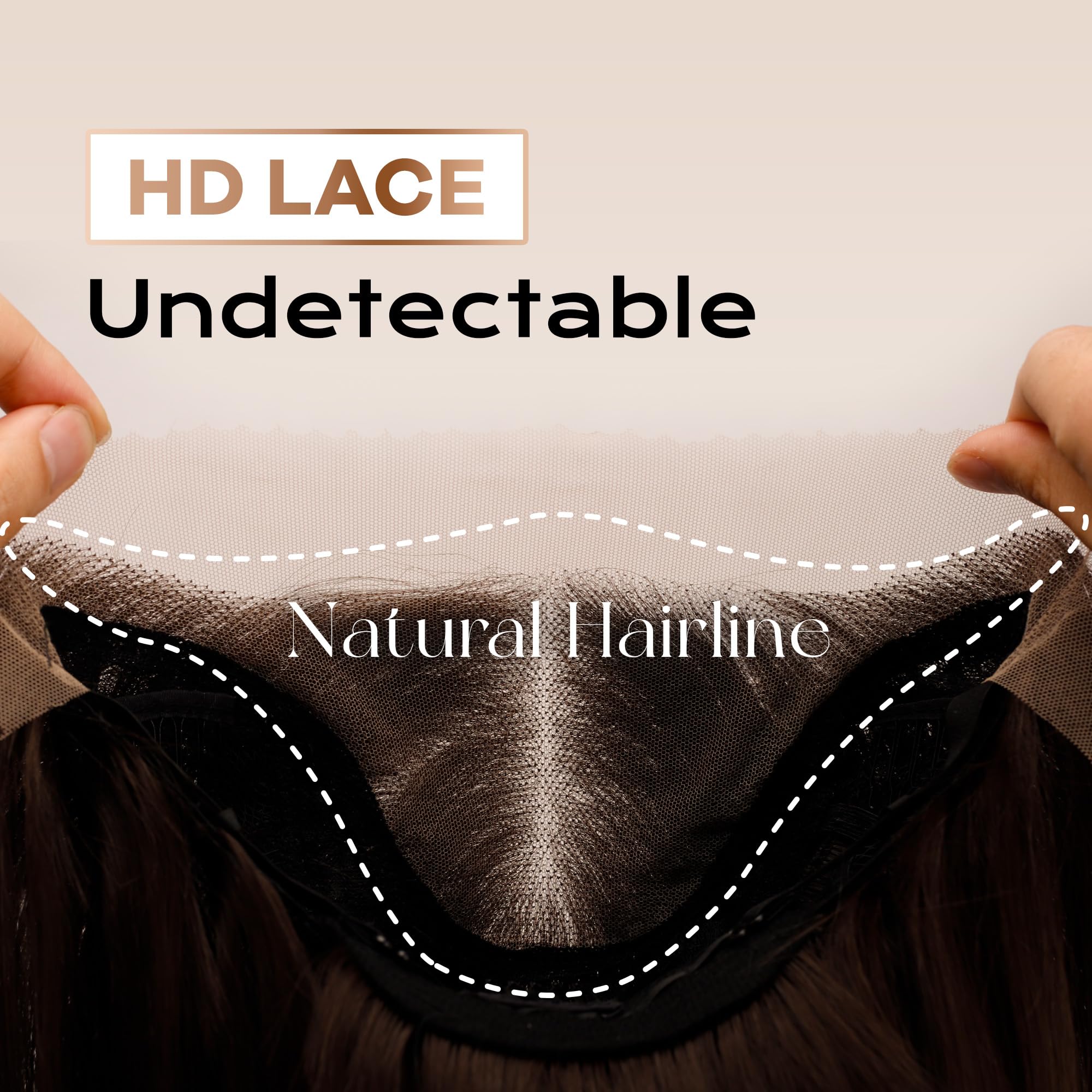 BLL packaging includes wig cap and headband for easy wear.