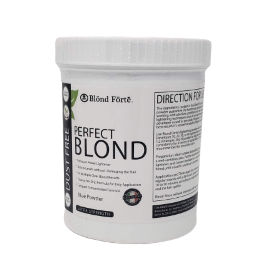 Blond Forte Perfect Blond dust-free packshot shows premium lightening kit for professionals