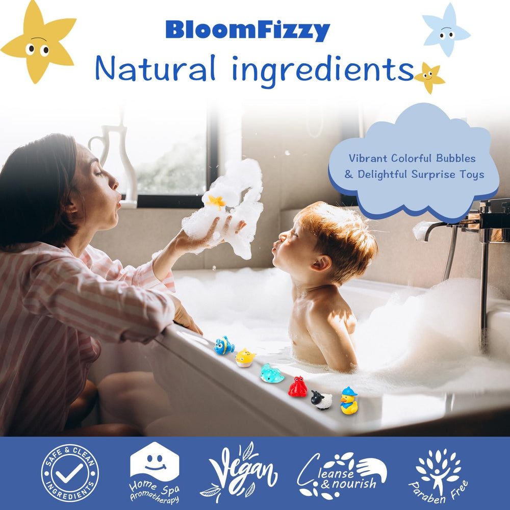 BloomFizzy 15 colors per box create vibrant, engaging sensory play.