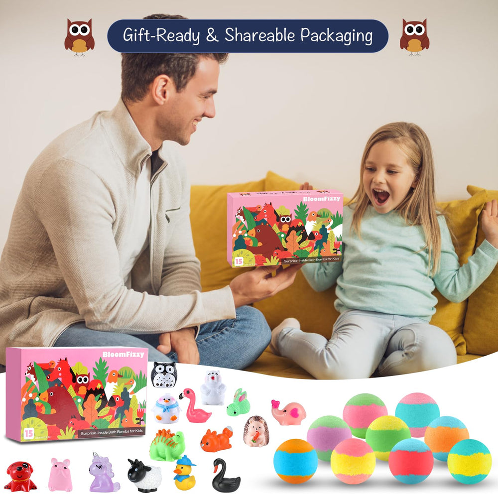 BloomFizzy Jungle gift-set packaging ready for birthdays and holidays.