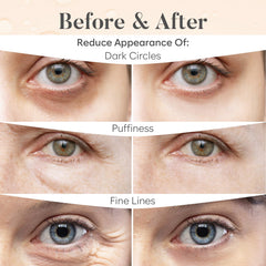 BLOOMORA caffeine eye patches travel-friendly patches to refresh eyes on the go.