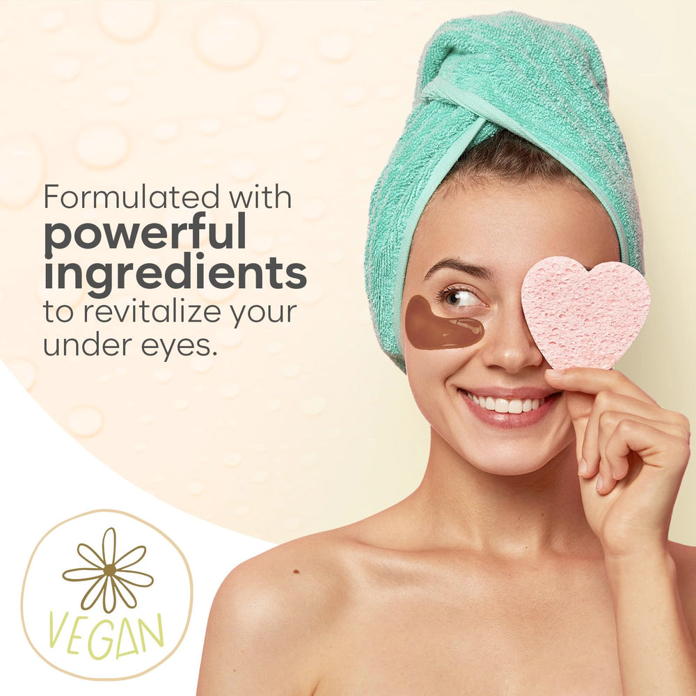 BLOOMORA castor oil eye patches nourish the skin around the eyes.
