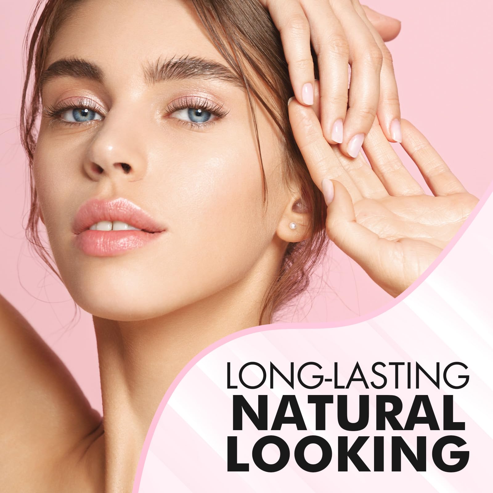Bloomora Brow Lamination application process depicting step-by-step technique