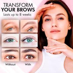 Bloomora Eyebrow Lamination Kit manual pages displayed with multilingual steps