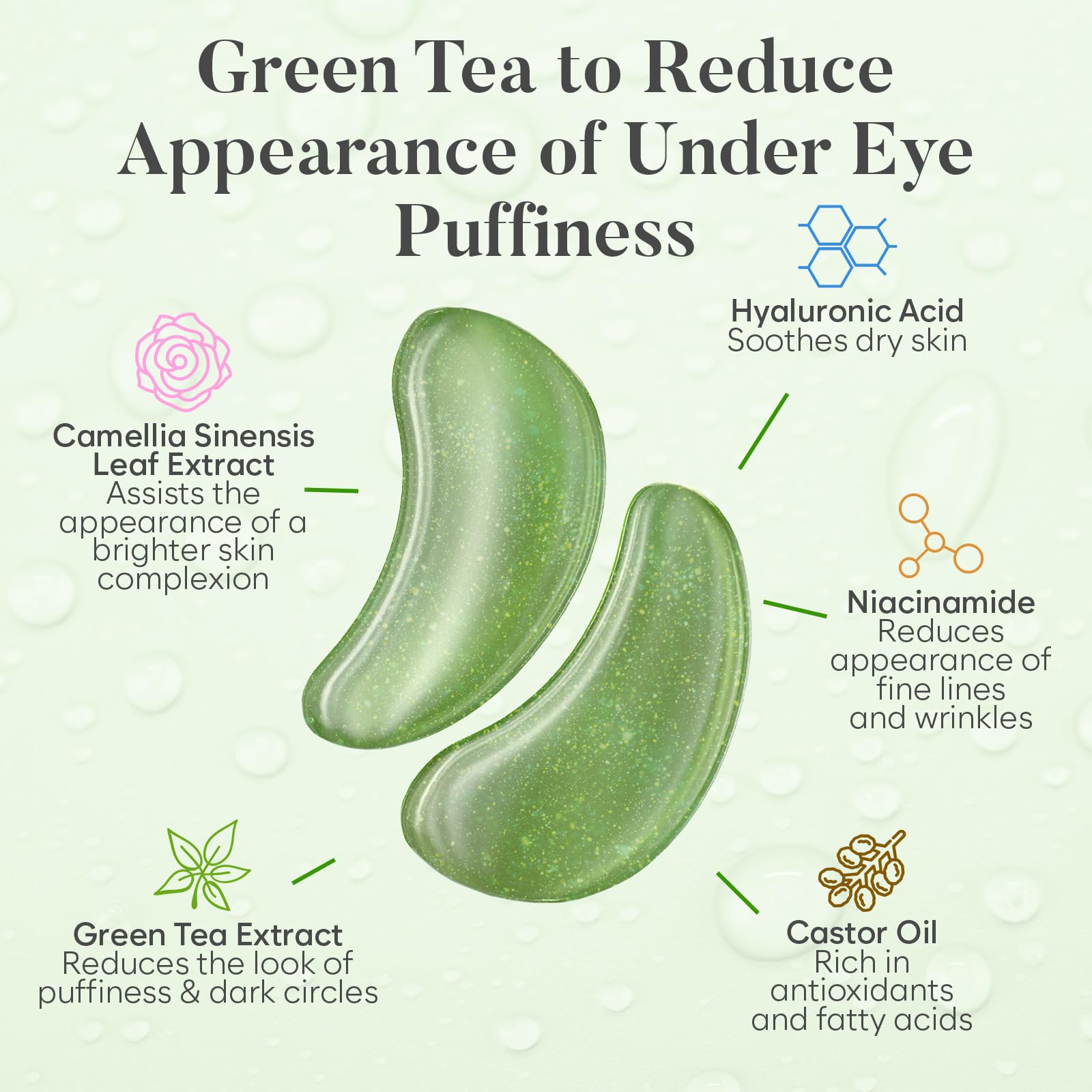 BLOOMORA green tea extract close-up highlighting antioxidant benefits