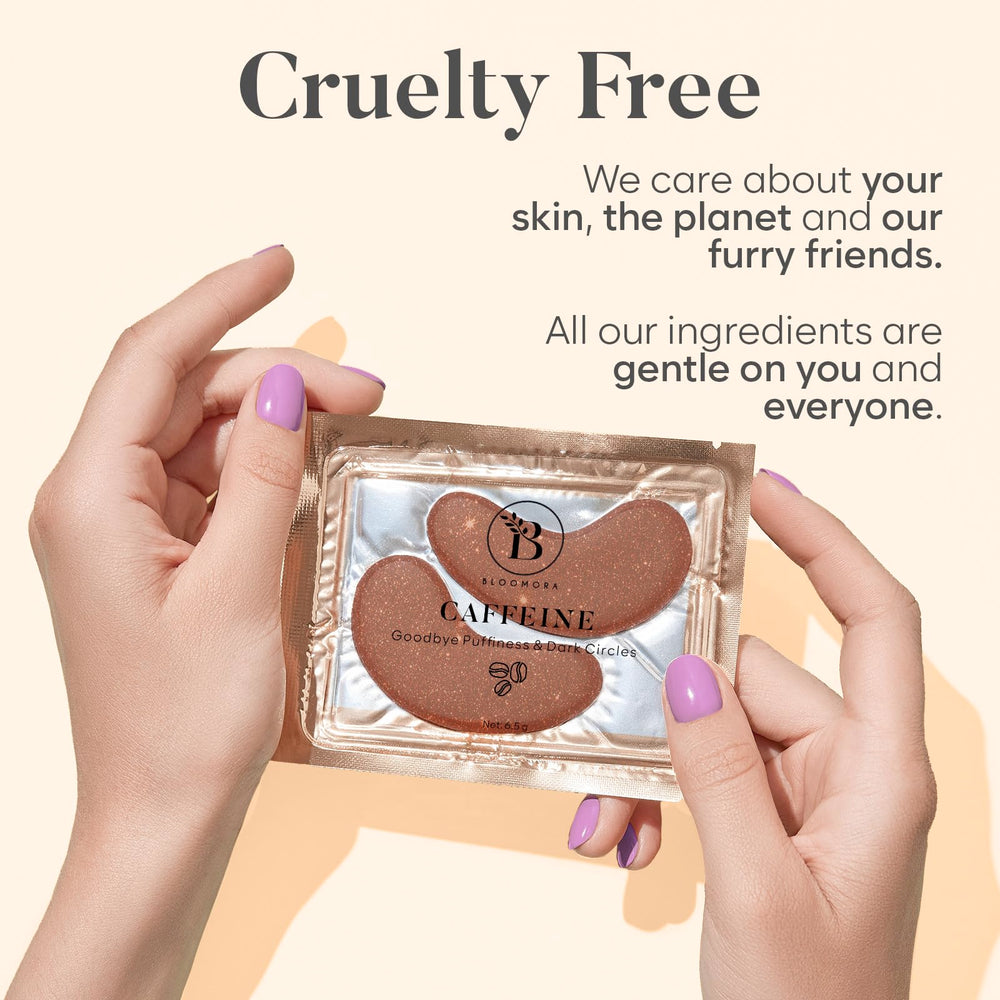 BLOOMORA individually wrapped eye patches offer convenient, clean use for daily care.