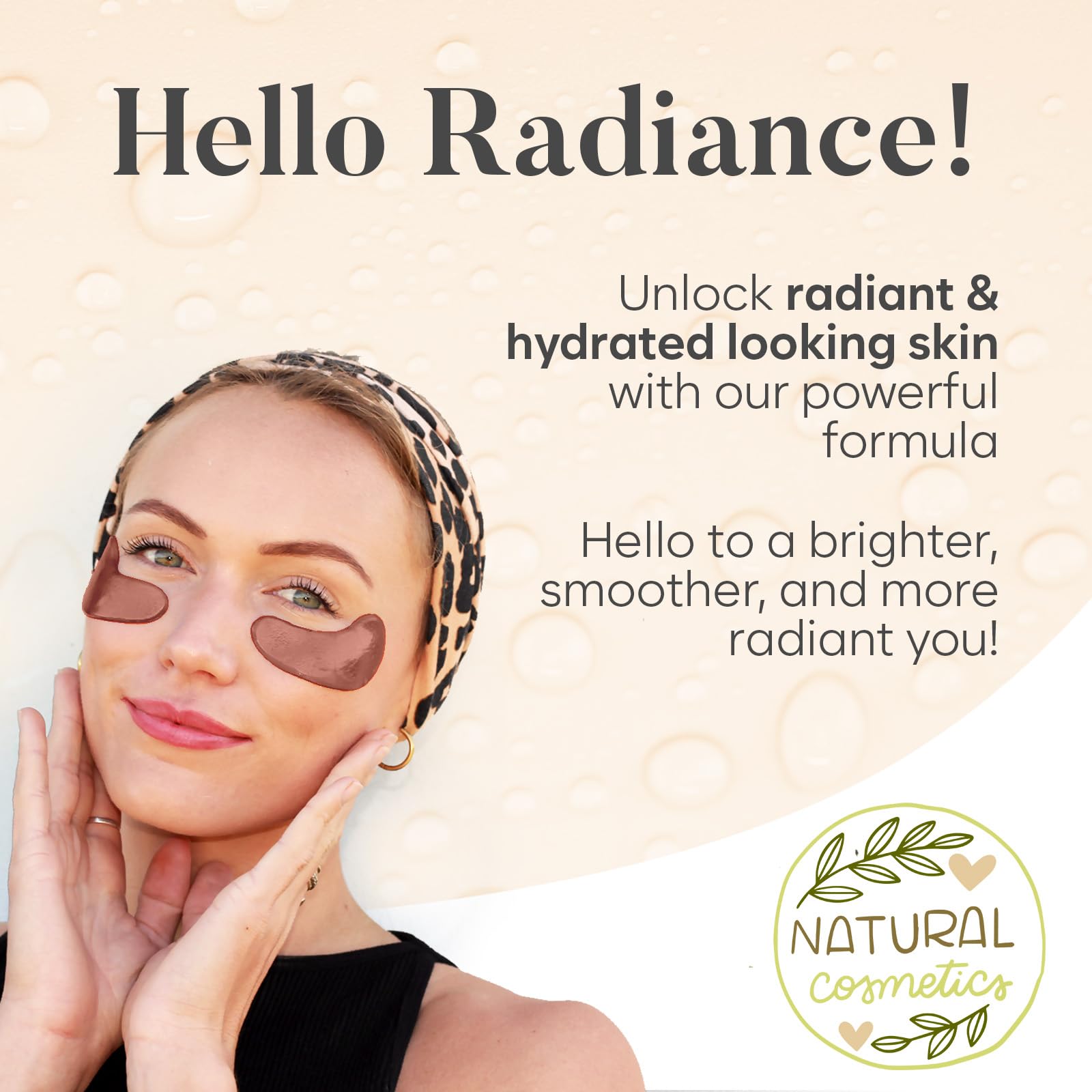 BLOOMORA niacinamide eye patches support elasticity and brighten the under-eye area.