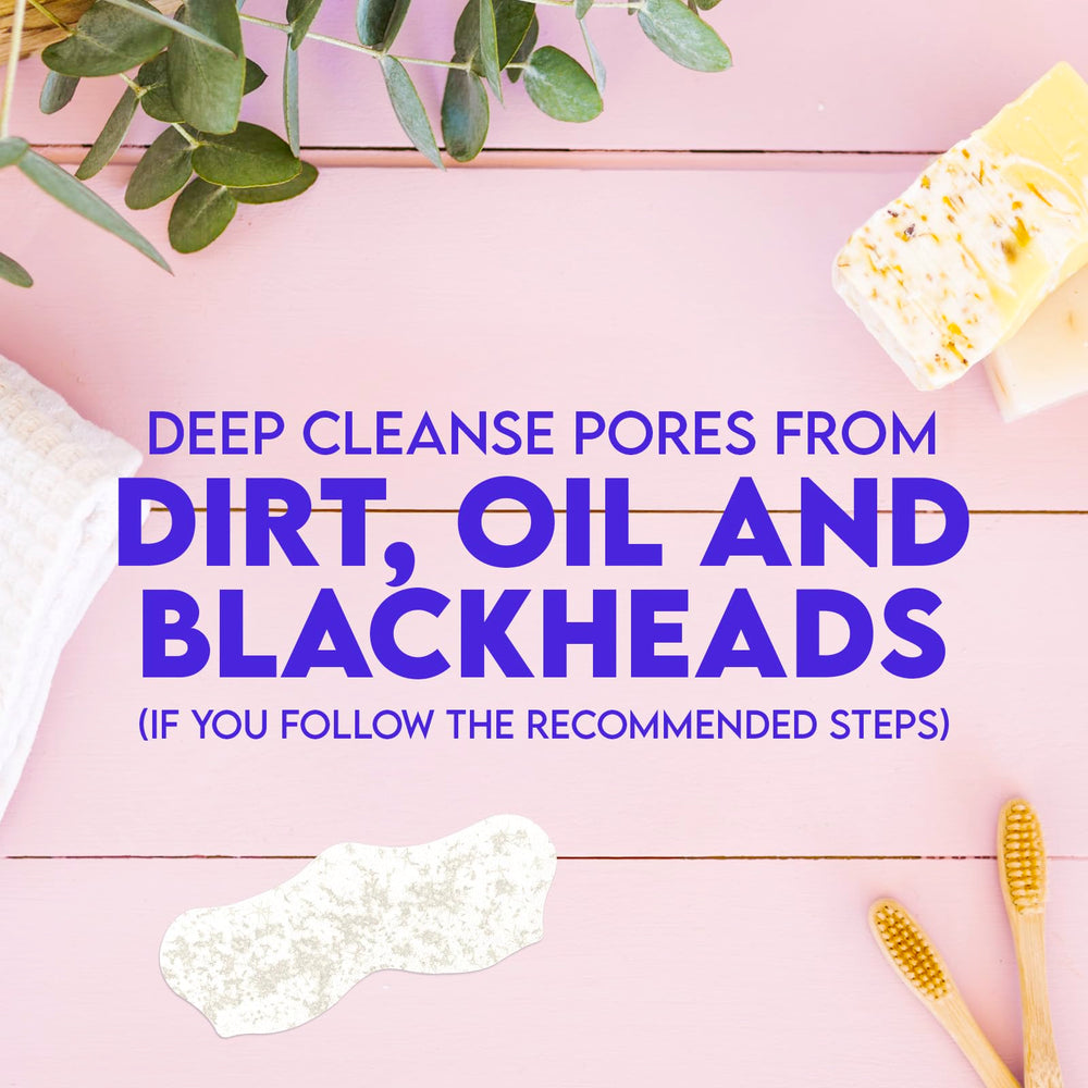 BLOOMORA Applying nose strip during routine for quick cleanse.