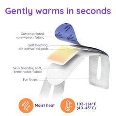 BLOOMORA self-heating technology close-up demonstrates quick, cord-free warmth.