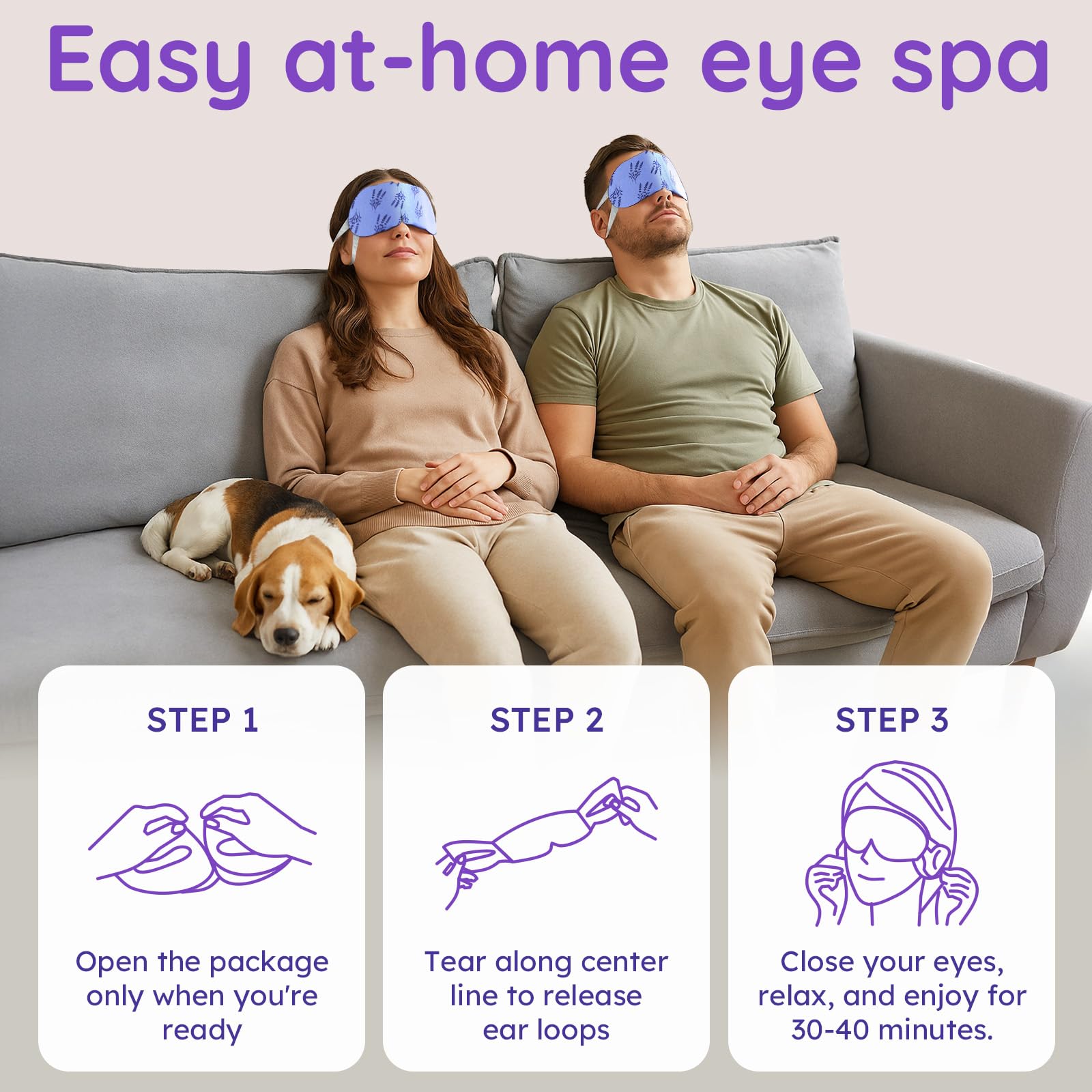 BLOOMORA soft breathable eye mask fits without pressure for comfortable wear.