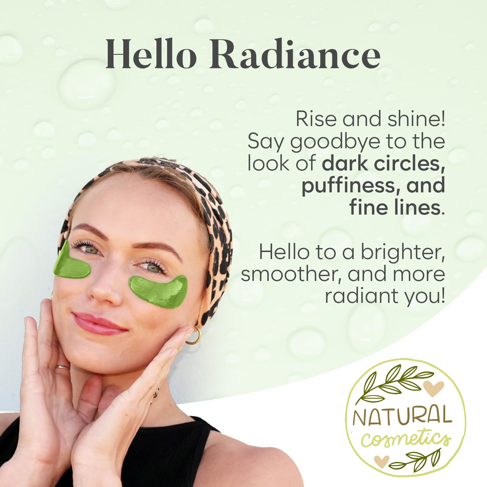 BLOOMORA under-eye patches individually wrapped for travel and hygiene