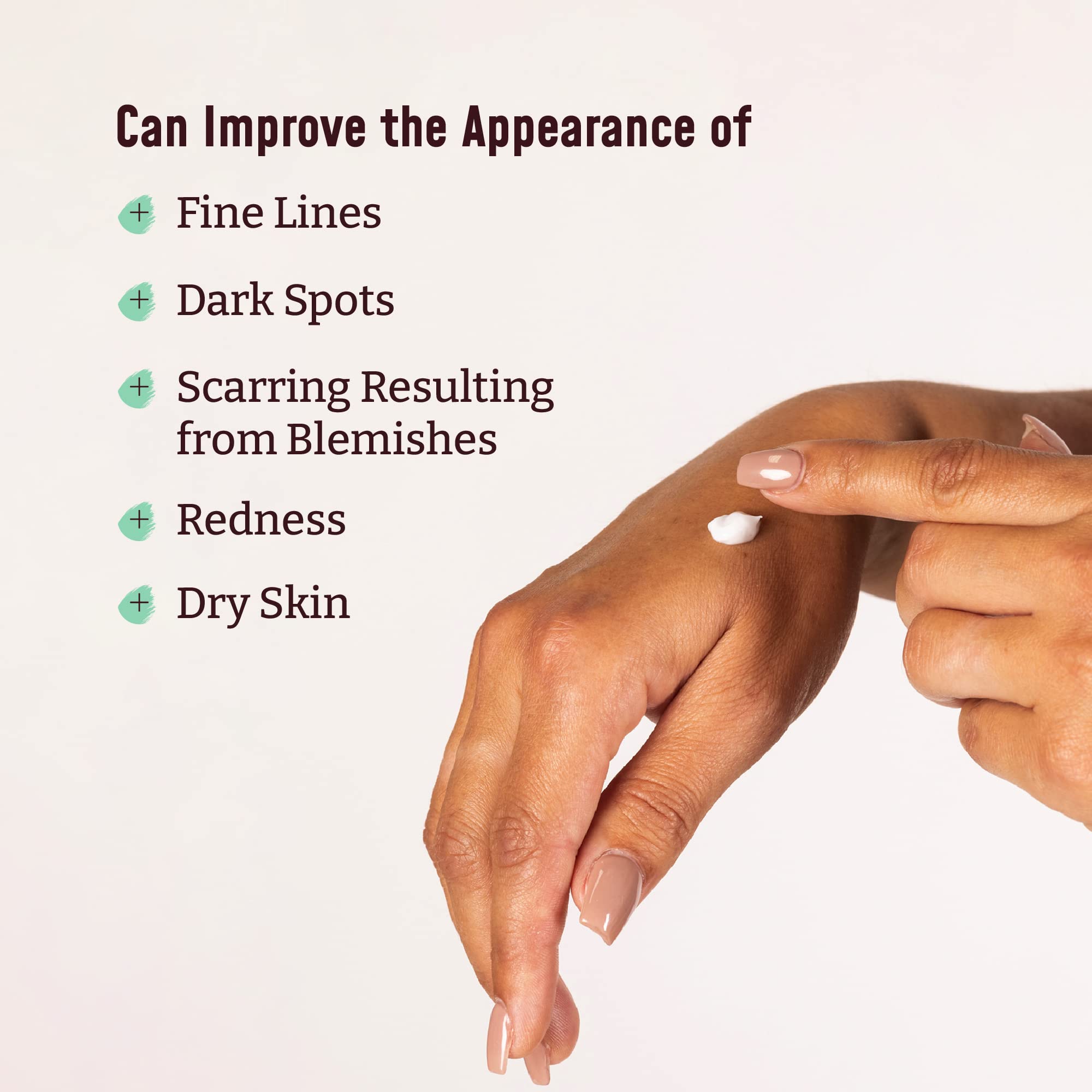 BLOOM IT'S A GREAT SKIN DAY! fragrance-free label close-up appeals to sensitive-skin users.