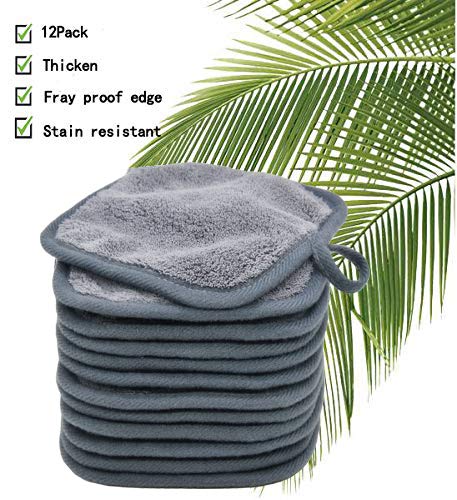 BloomSesame makeup remover cloth gray machine-washable—machine washable for convenience