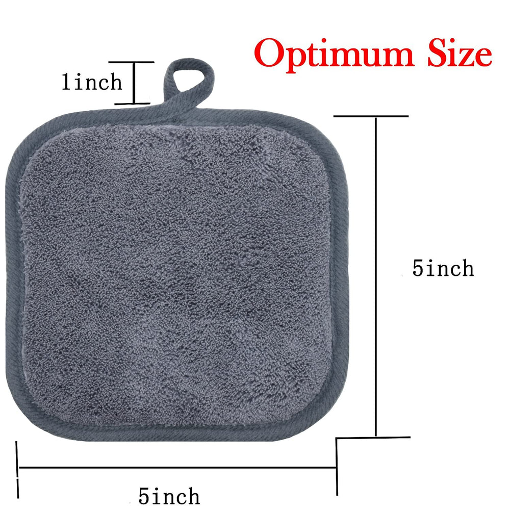 BloomSesame makeup remover cloth gray reinforced-edges—durable and long-lasting