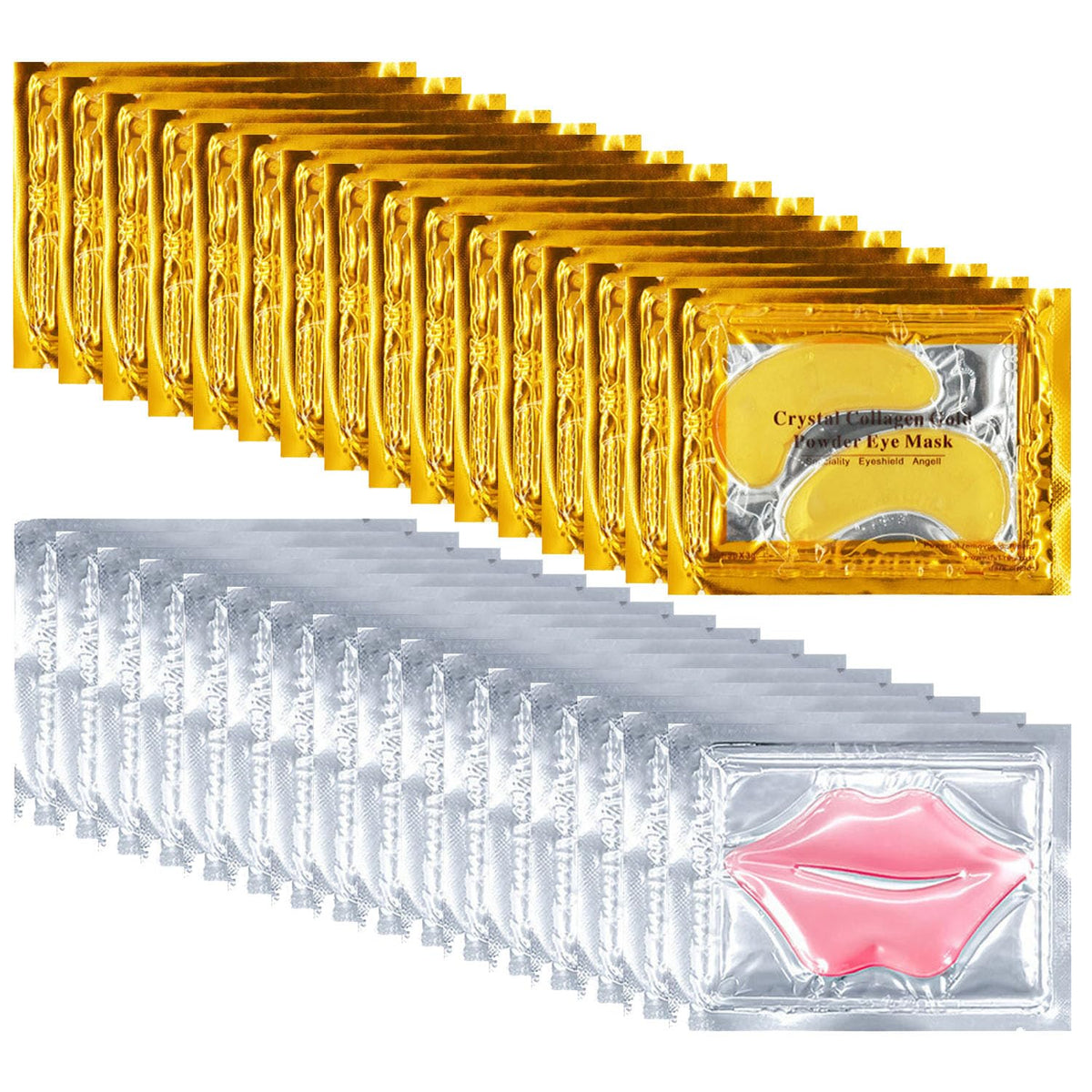 Blopuivo 32-pairs lip masks with eye mask packaging for day and night hydration