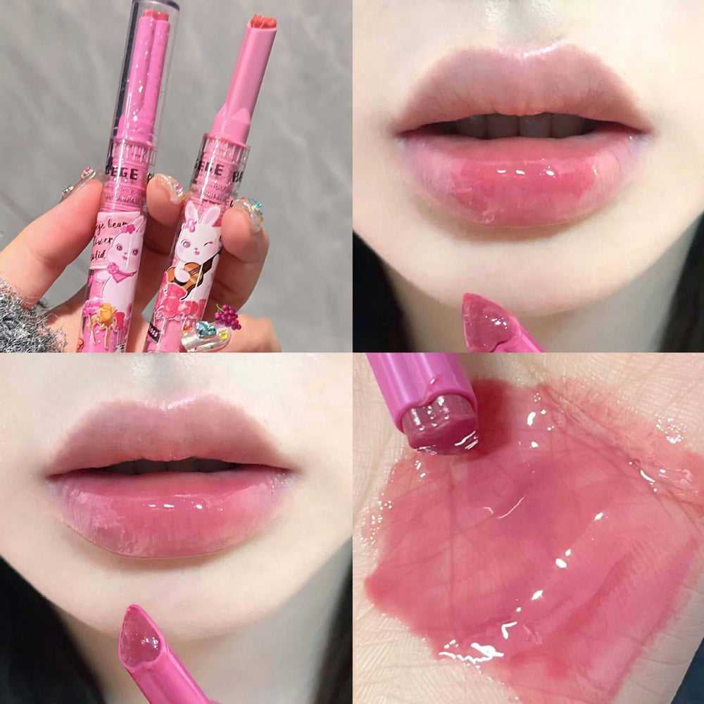 Blopuivo Jelly Lipstick travel-ready packaging fits in purses for on-the-go touch-ups