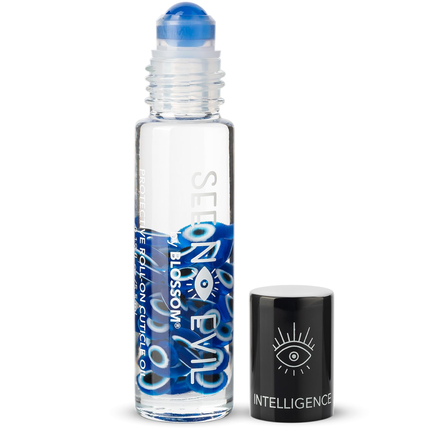 Blossom See No Evil roll-on being applied to nails for immediate moisture
