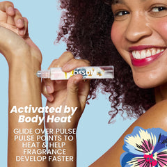 Blossom Vanilla Orchid close-up reveals natural-dried flowers in the oil