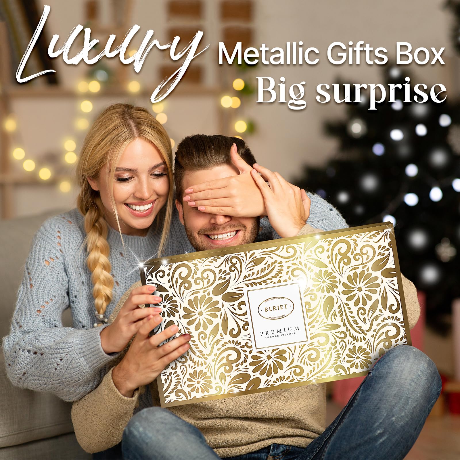 BLRIET gift-ready box in metallic packaging ideal for stockings or holidays.