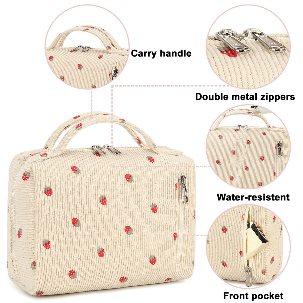 Bluboon bag bottom-access zipper for easy reach of bottom items