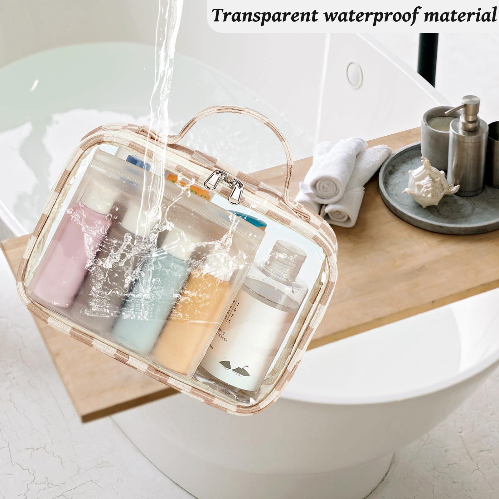 Bluboon waterproof material protects cosmetics from splashes.