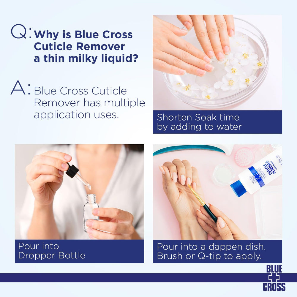 Blue Cross cuticle care kit at home showcasing DIY manicure