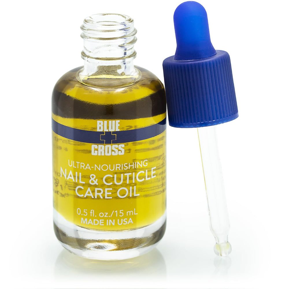 Blue Cross 2-pack gift set packaging showcases salon-grade care for at-home cuticle routines.