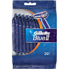 Blue II disposable razors 20-pack cover for easy, on-the-go grooming