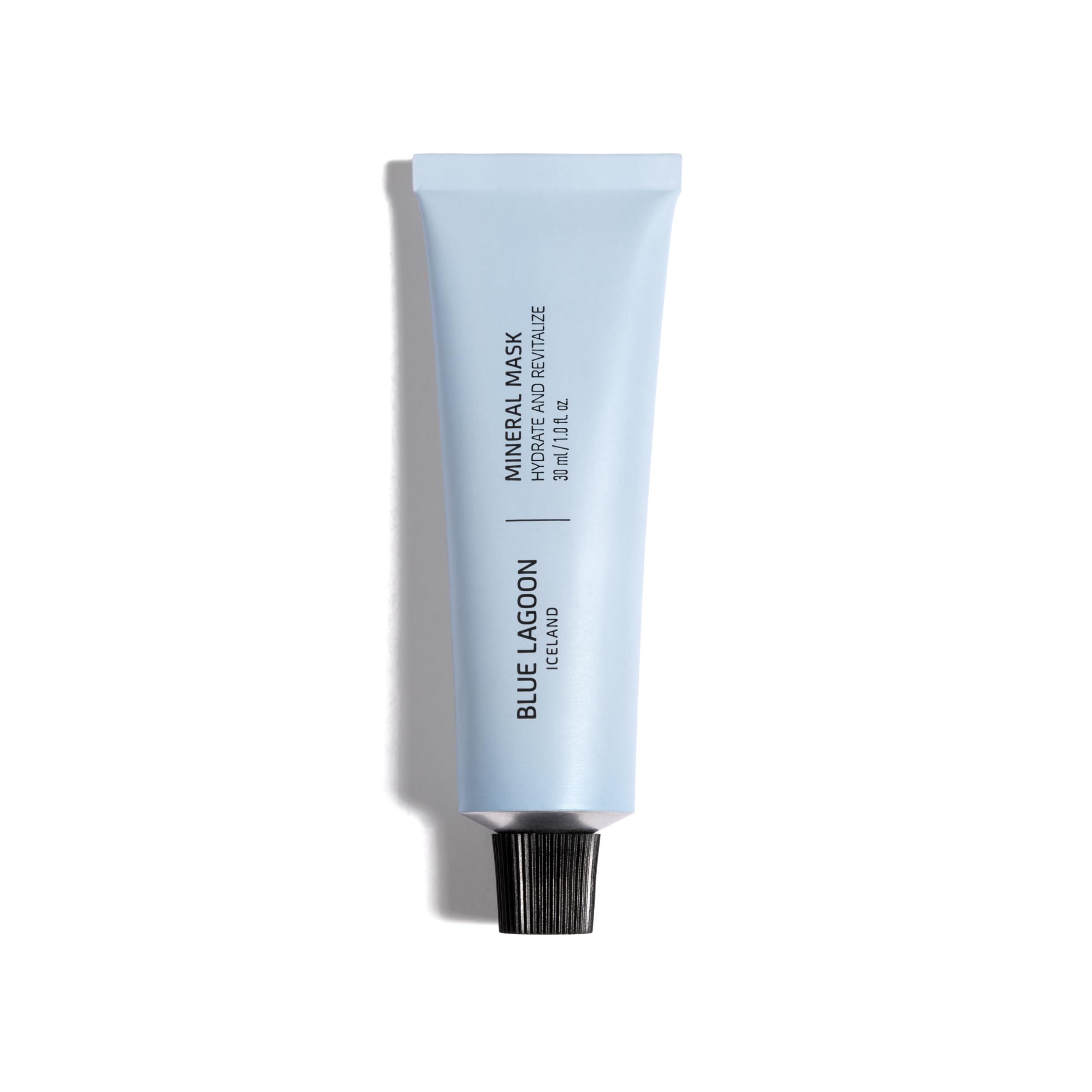 Blue Lagoon overnight mask jar closeup highlights hydrating mineral formula for overnight care.