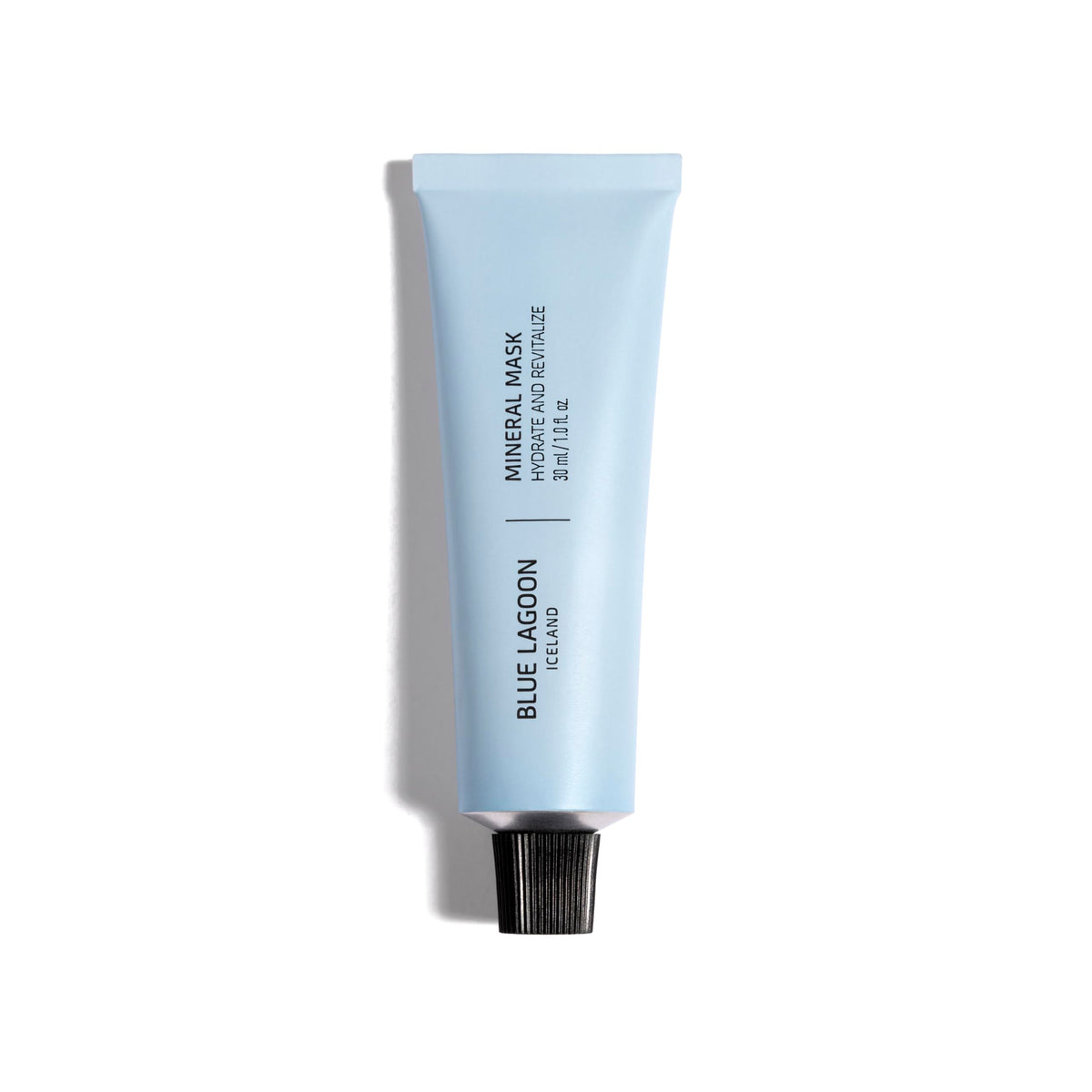 Blue Lagoon overnight mask jar closeup highlights hydrating mineral formula for overnight care.