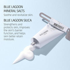 Blue Lagoon silica mud mask clarifies skin and tightens pores