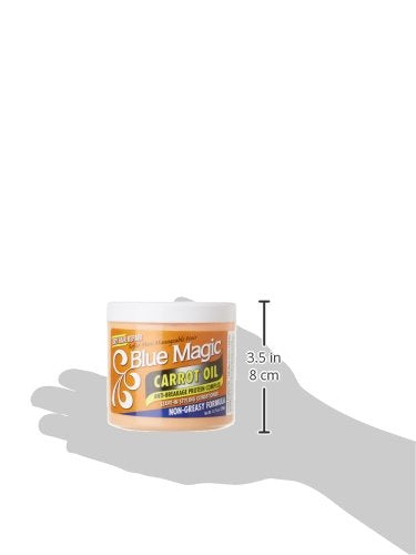 Blue Magic Carrot Oil, peinado suave y brillo para el cabello