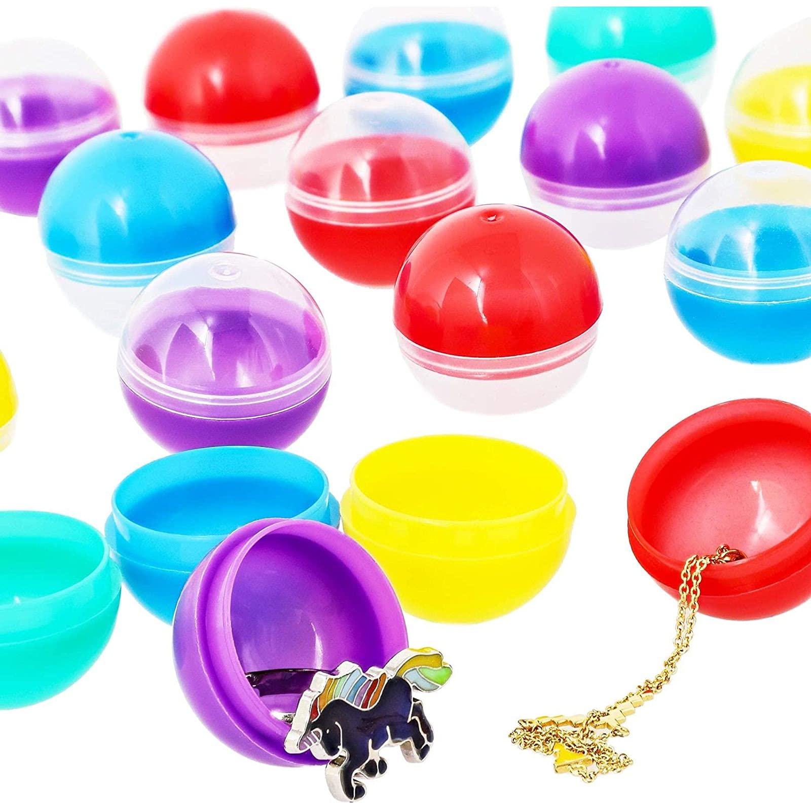 BLUE PANDA 250-pack vending capsules blue display prize-ready capsules for party rewards.