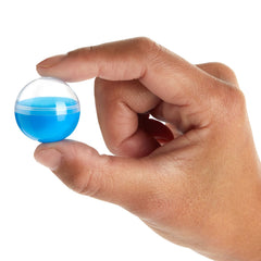 BLUE PANDA red capsules demonstrate easy party favors and treasure-hunt rewards.