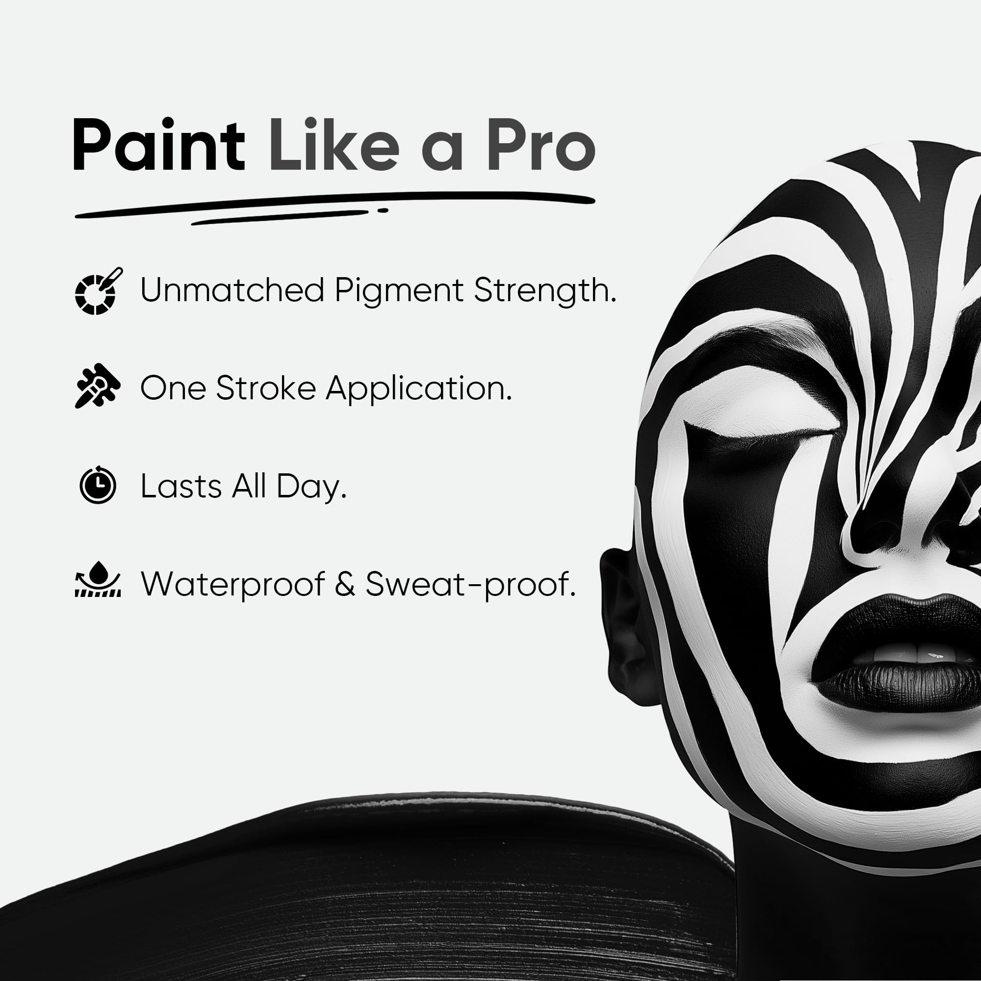 Blue Squid PRO cosplay makeup look with dramatic black eye detail