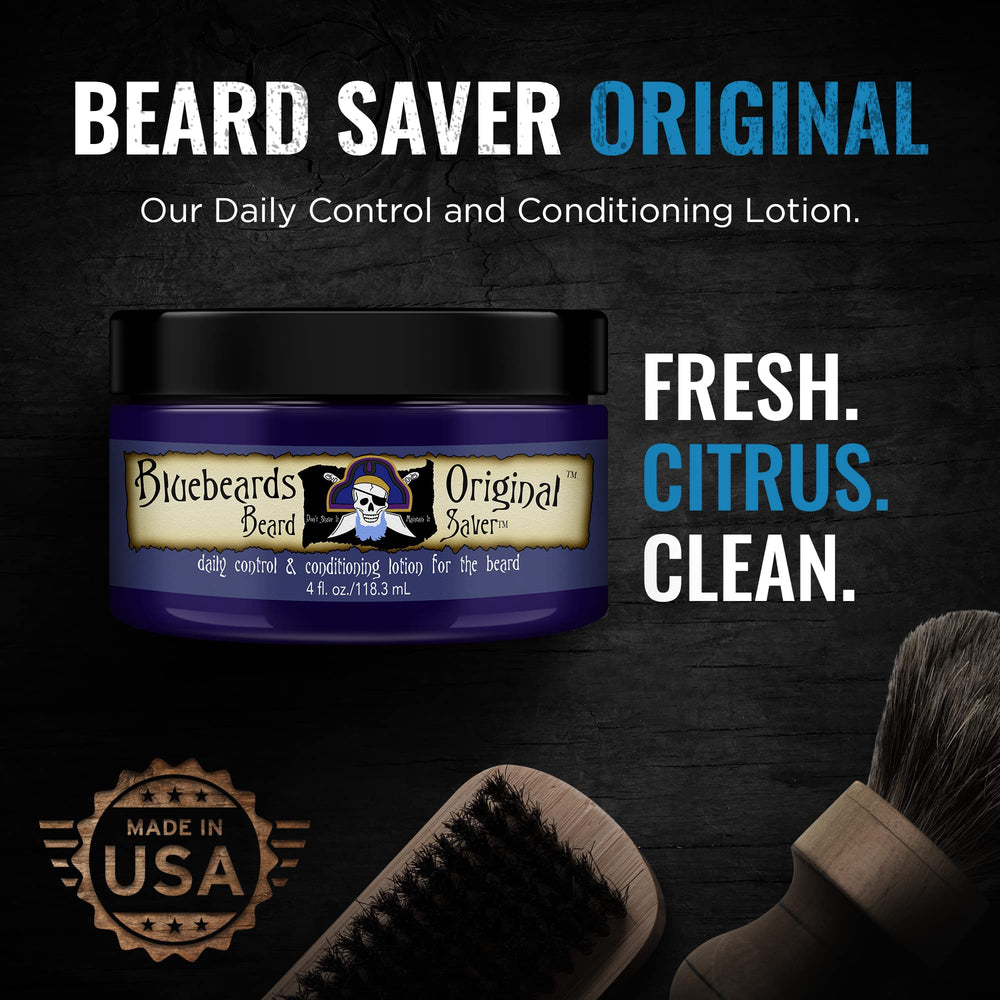 Bluebeards Original aloe soothing visual highlights calming skin beneath the beard.