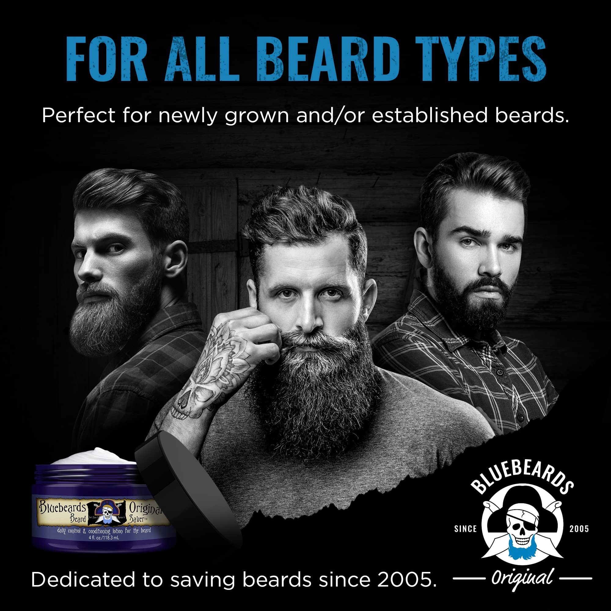 Bluebeards Original USA-made label signals quality and trusted manufacturing.