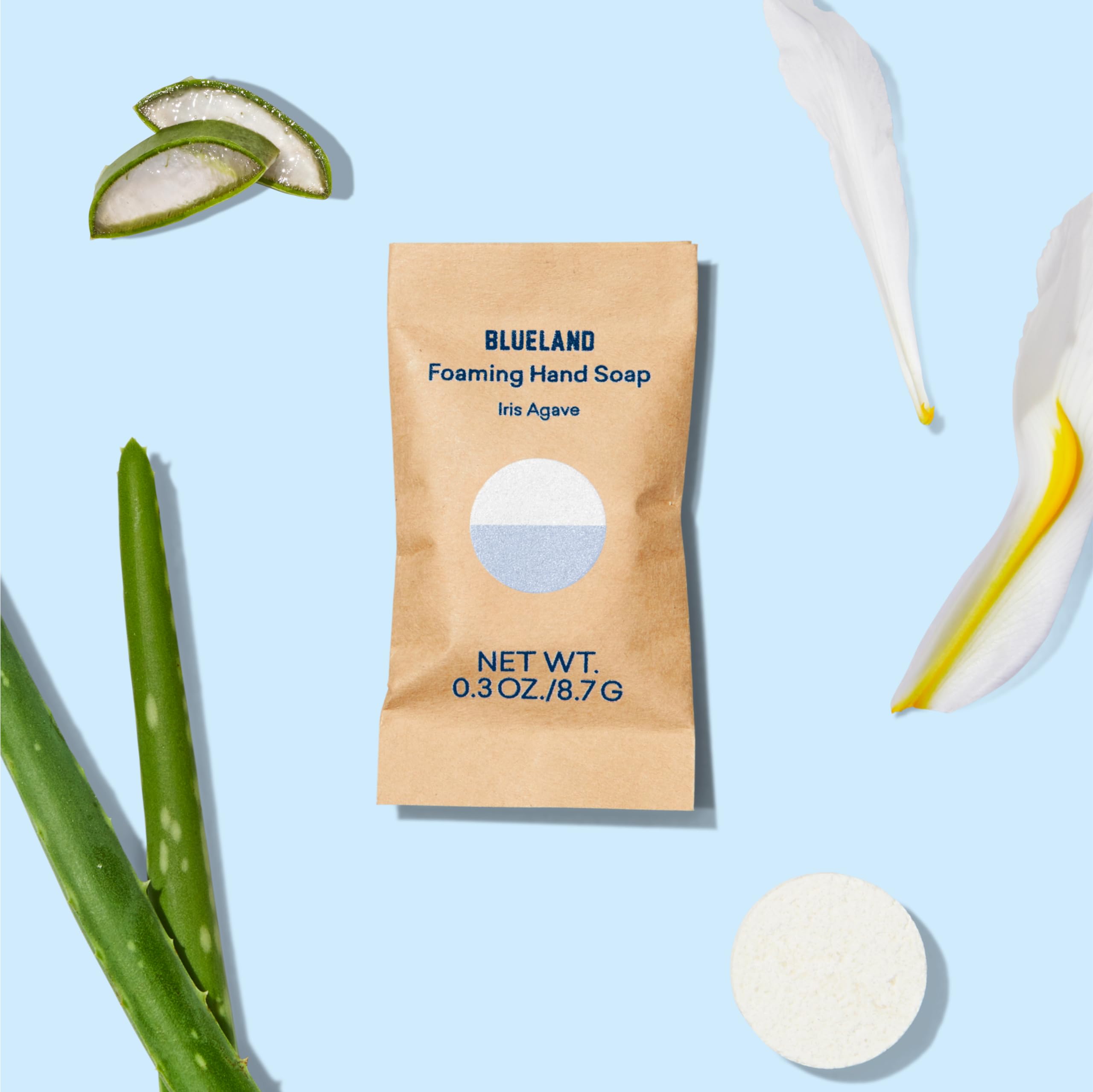 BLUELAND iris agave scent creates a fresh bathroom ambiance