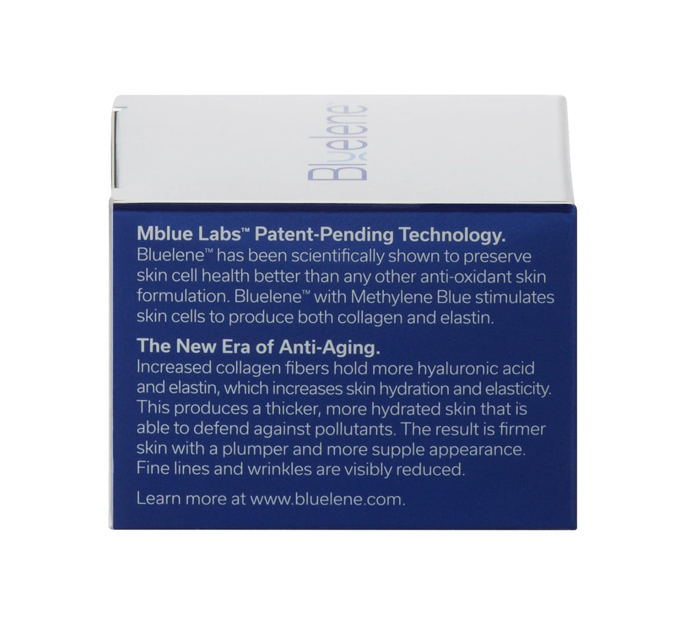 Bluelene Night Cream sensitive-skin packaging communicates gentle, skin-friendly formulation