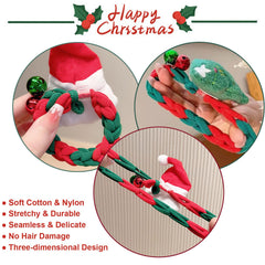 BlueZOO elk-design scrunchies for winter style.