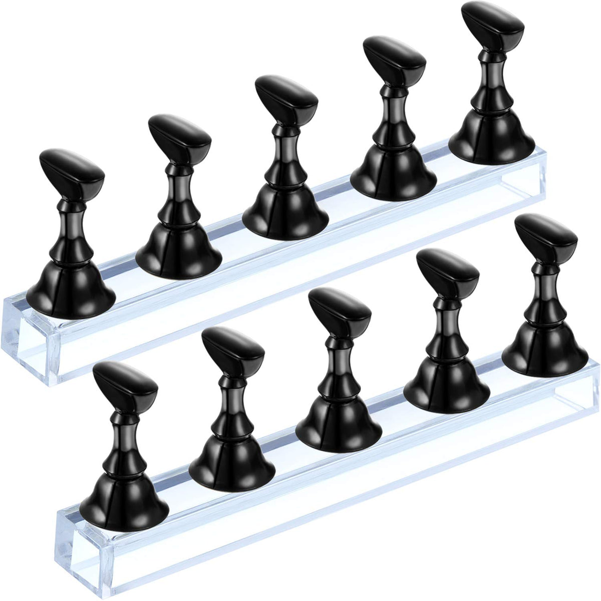 Blulu nail stand base magnetic for secure practice and display of nails