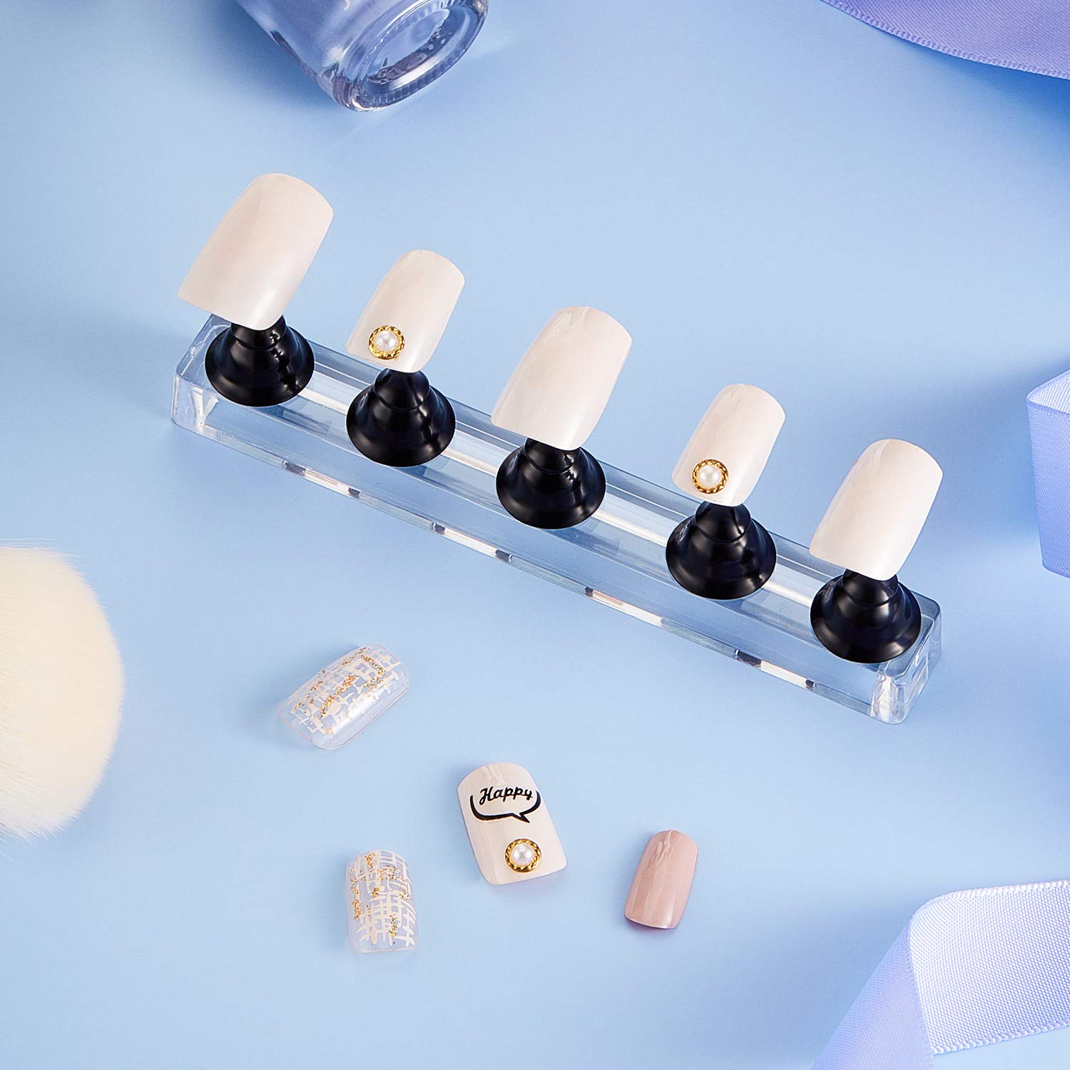 Blulu nail stand salon home use shows versatile practice and display at home or in salons
