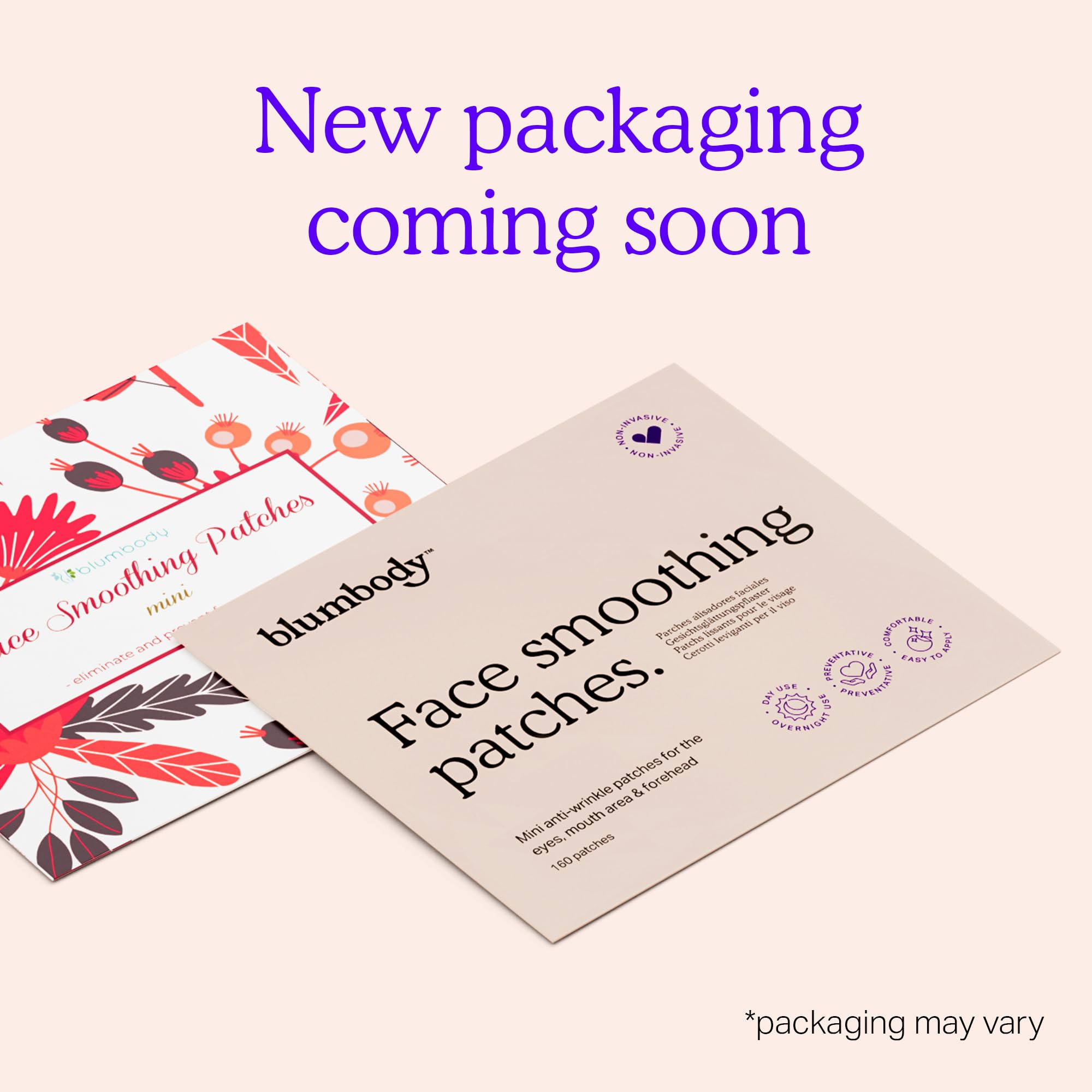 BLUMBODY face patches clear film invisibly adheres for overnight use.