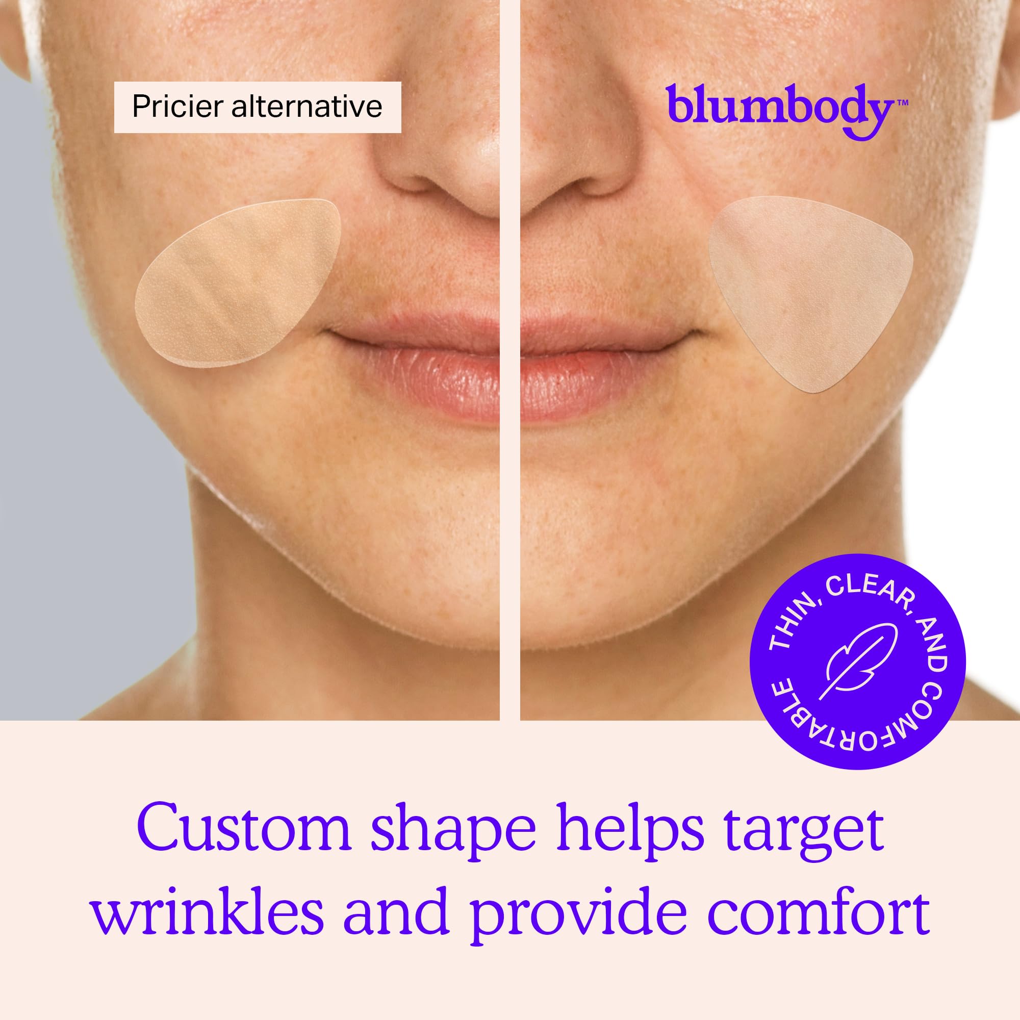 BLUMBODY face patches crow's feet patch for subtle wrinkle reduction.