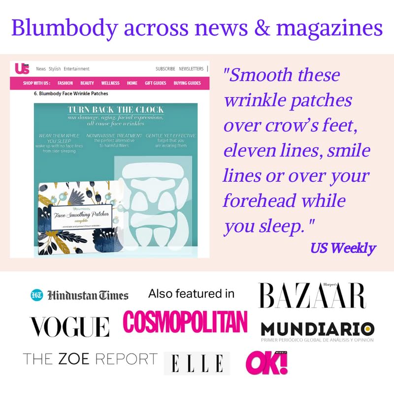 BLUMBODY face patches night application support for rejuvenated morning appearance.